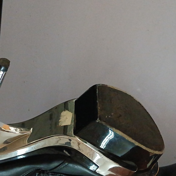 Black and chrome platform heel - Picture 4 of 6